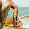 Golden Custom Body Waterproof Temporary Tattoo Sticker